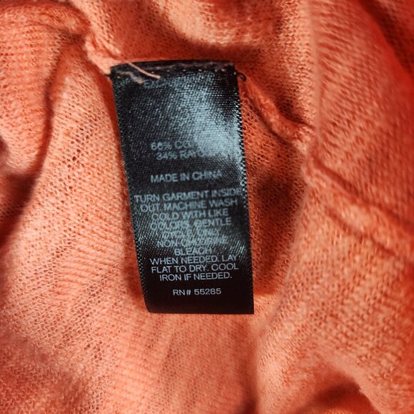 Women's Coral Express V-Neck Sweater Long Sleeve Lightweight Size M - Picture 6 of 10